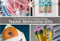crafty teacher lady: 10 inexpensive teacher appreciation gift ideas
