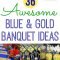 cub scout blue &amp; gold banquet ideas - happiness is homemade