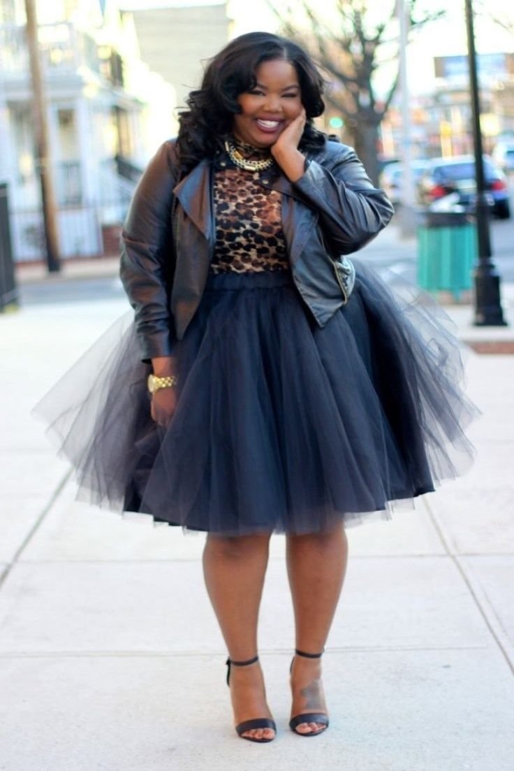 10 Unique Birthday Outfit Ideas For Women curvy girl outfit idea plus size fashion plus size tulle skirt 2022