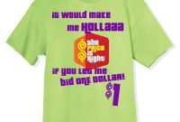 custom shirt for a contestant on the price is right - personalized