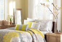 cute grey and yellow bedroom — incredible homes : ideas decorating