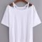 cutout loose-fit white t-shirt | love to wear | pinterest | clothes