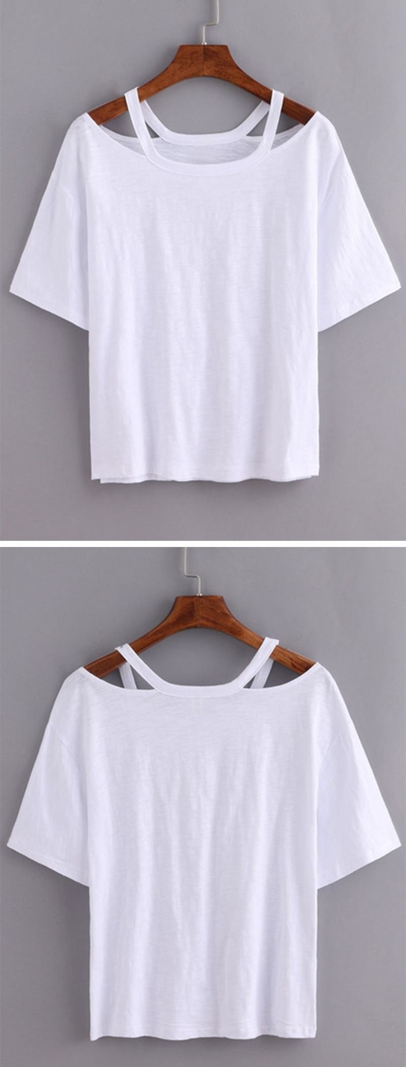10 Attractive Diy Cut T Shirt Ideas cutout loose fit white t shirt with 3 from jdzigner www jdzigner 5 2022