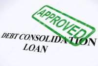 debt consolidation loan approved stock photo - image of borrower
