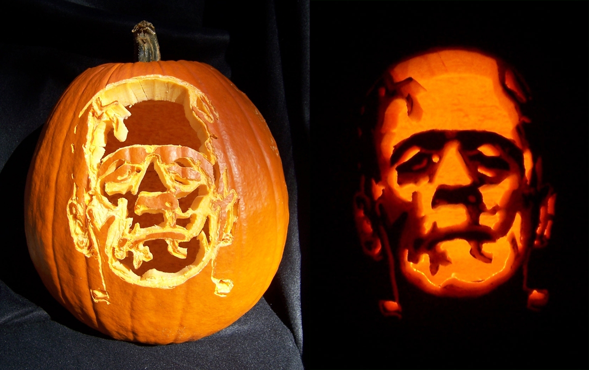 frankenstein-pumpkin-carving-template