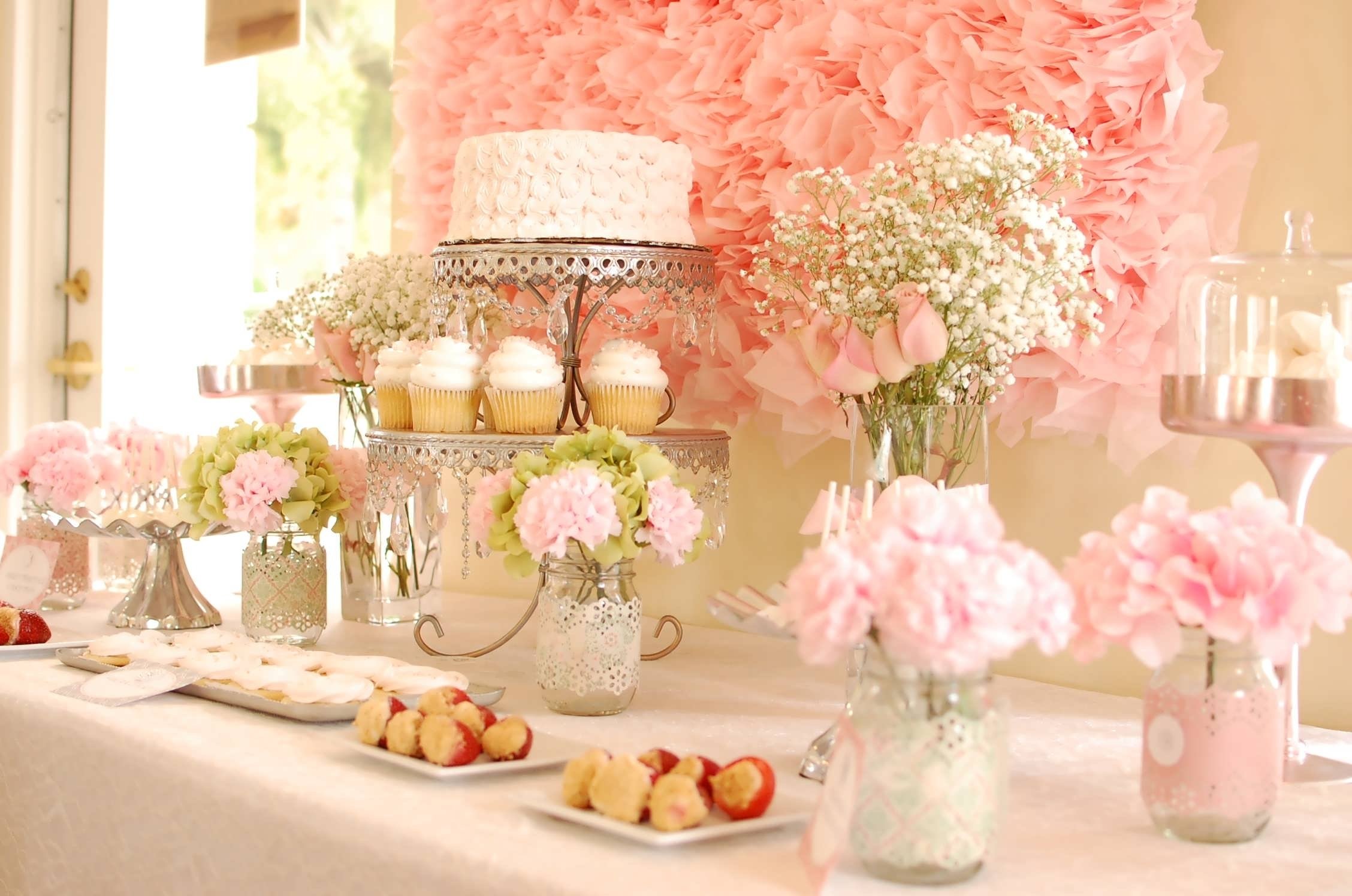 10 Attractive Bridal Shower Table Decoration Ideas decorating ideas for bridal shower elegant wedding shower table 2022