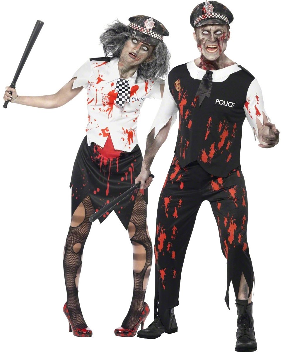 10 Trendy Zombie Costume Ideas For Couples deguisement couple policiers zombie 2022
