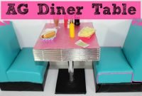 diy american girl doll diner table - youtube
