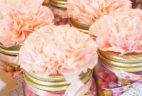 diy baby shower favor gifts! all you need is mason jars, pink and