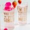 diy beyonce lyric quote cocktail glasses! fun feminist drinks for