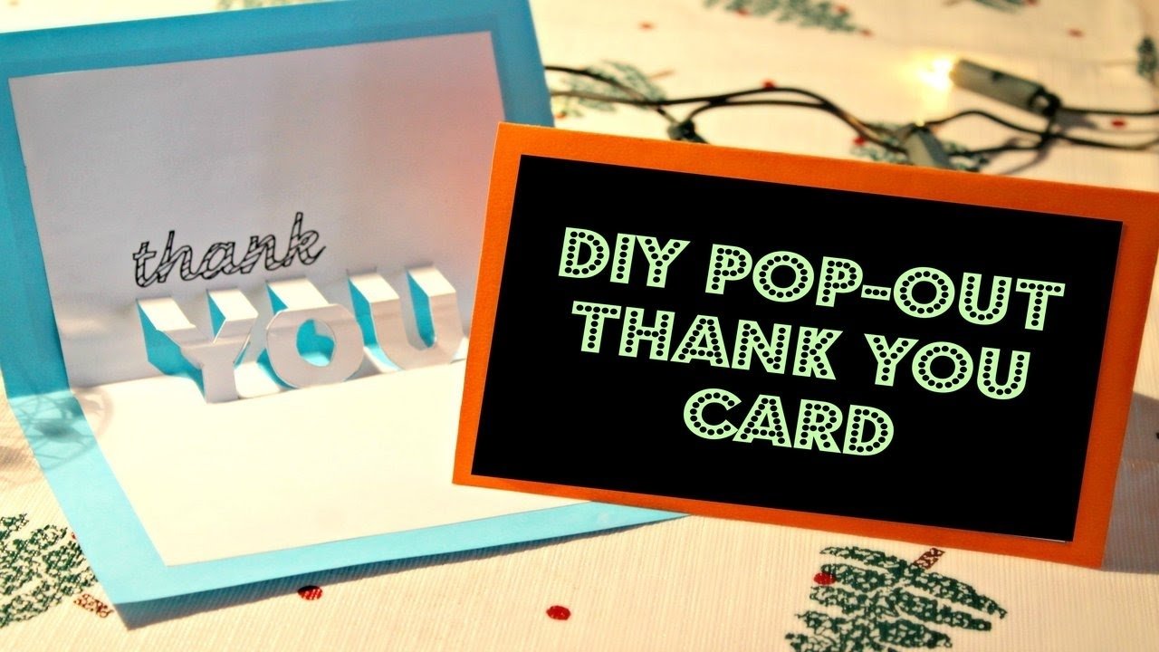 10 Nice Creative Thank You Card Ideas diy easy pop out thank you card youtube 2 2022