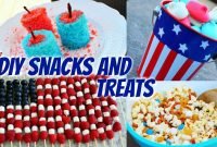 diy fourth of july snacks &amp; treats! - youtube