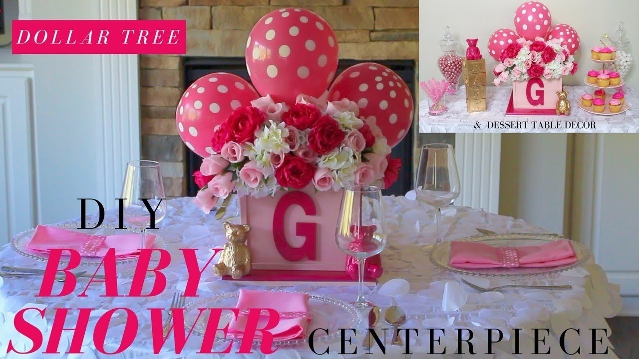 10 Nice Baby Shower Decorating Ideas For A Girl diy girl baby shower ideas dollar tree baby shower centerpiece 7 2022