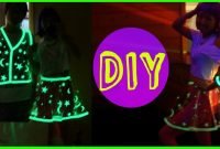 diy glowing vinyl skirt costume - youtube