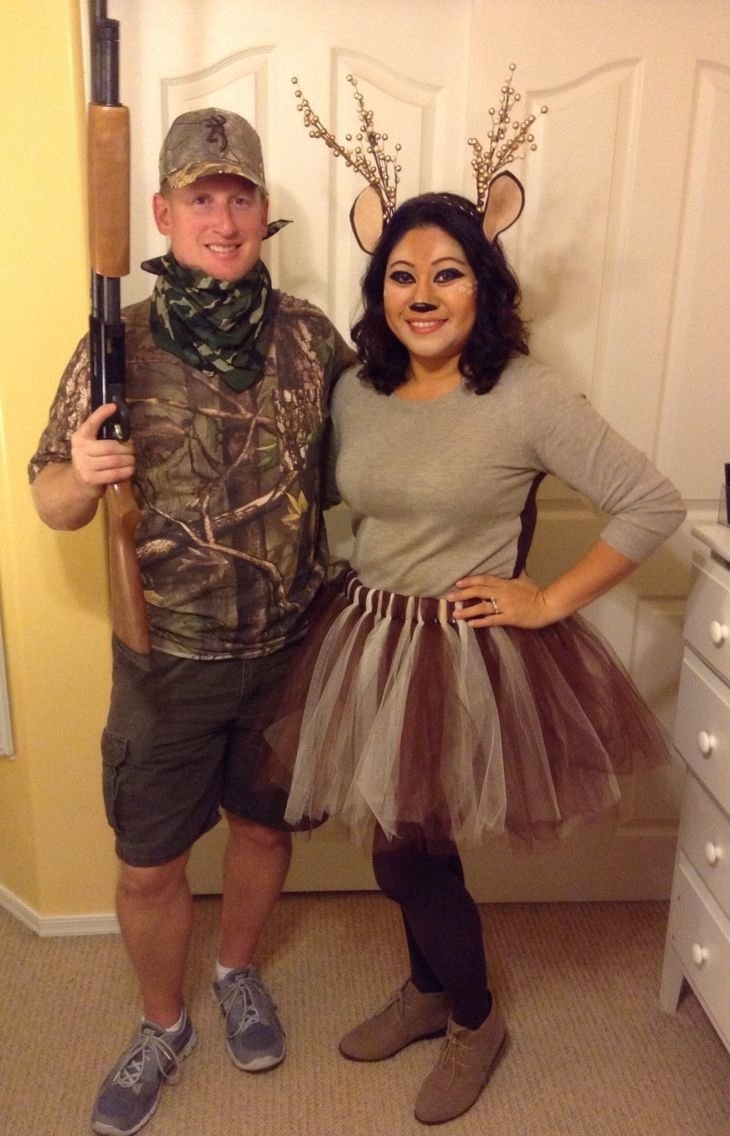 10 Unique Diy Couples Halloween Costume Ideas diy hunter deer halloween costume for couples easy last minute 1 2024