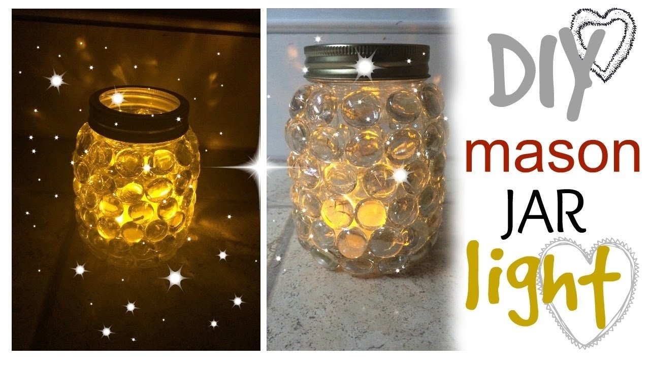 10 Pretty Craft Ideas With Mason Jars diy mason jar light easy craft idea youtube 2022