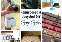 diy, repurposed, and upcycled gift ideas for guys / men