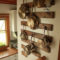 diy: wall-mounted pot rack | dream home | kitchen wall storage, pan