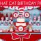 dr. seuss cat in the hat birthday party ideas // red hat cat - b20