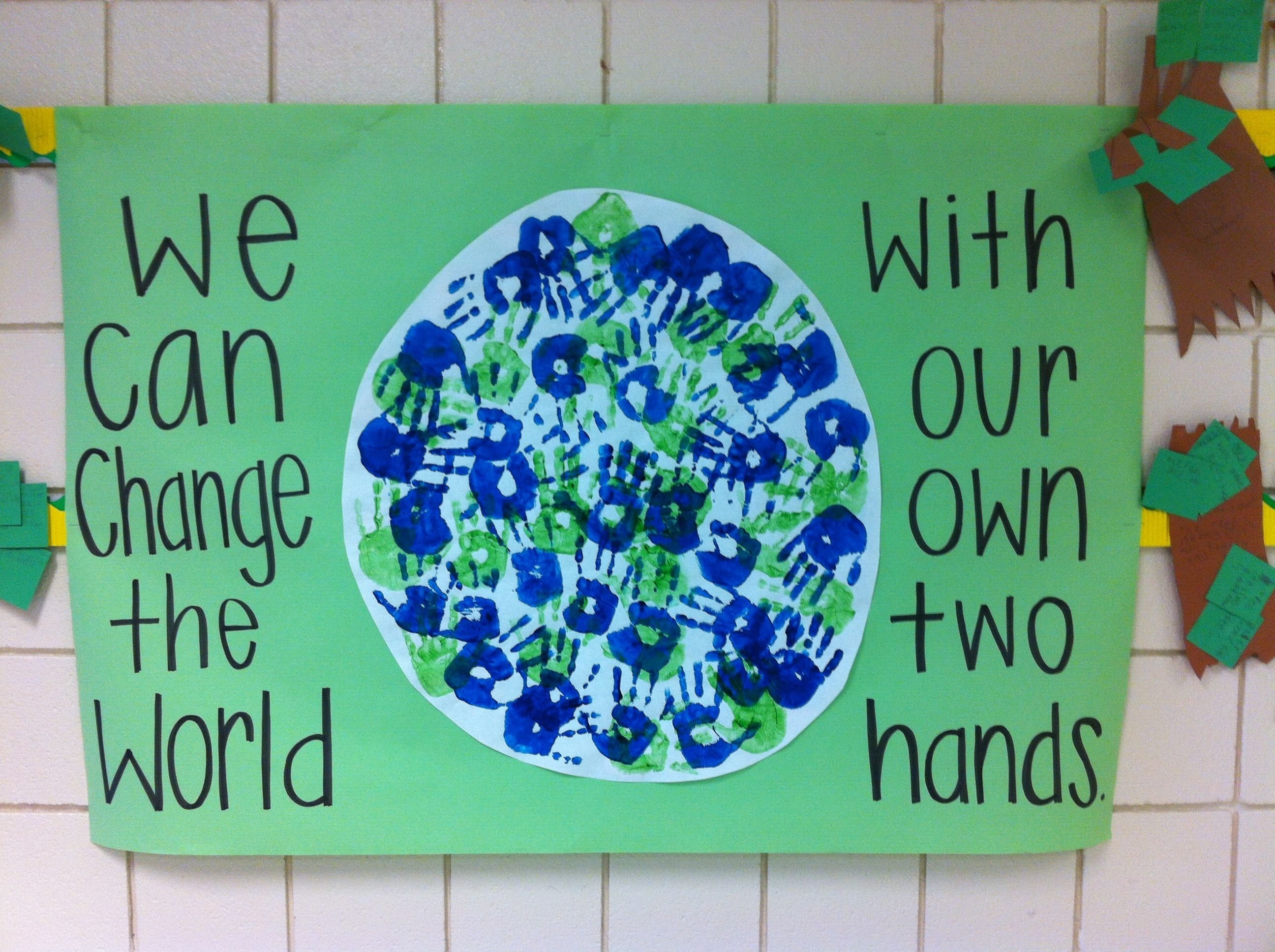 10 Stylish Earth Day Ideas For Kids earth day handprint activity made this with my second graders 2 2022