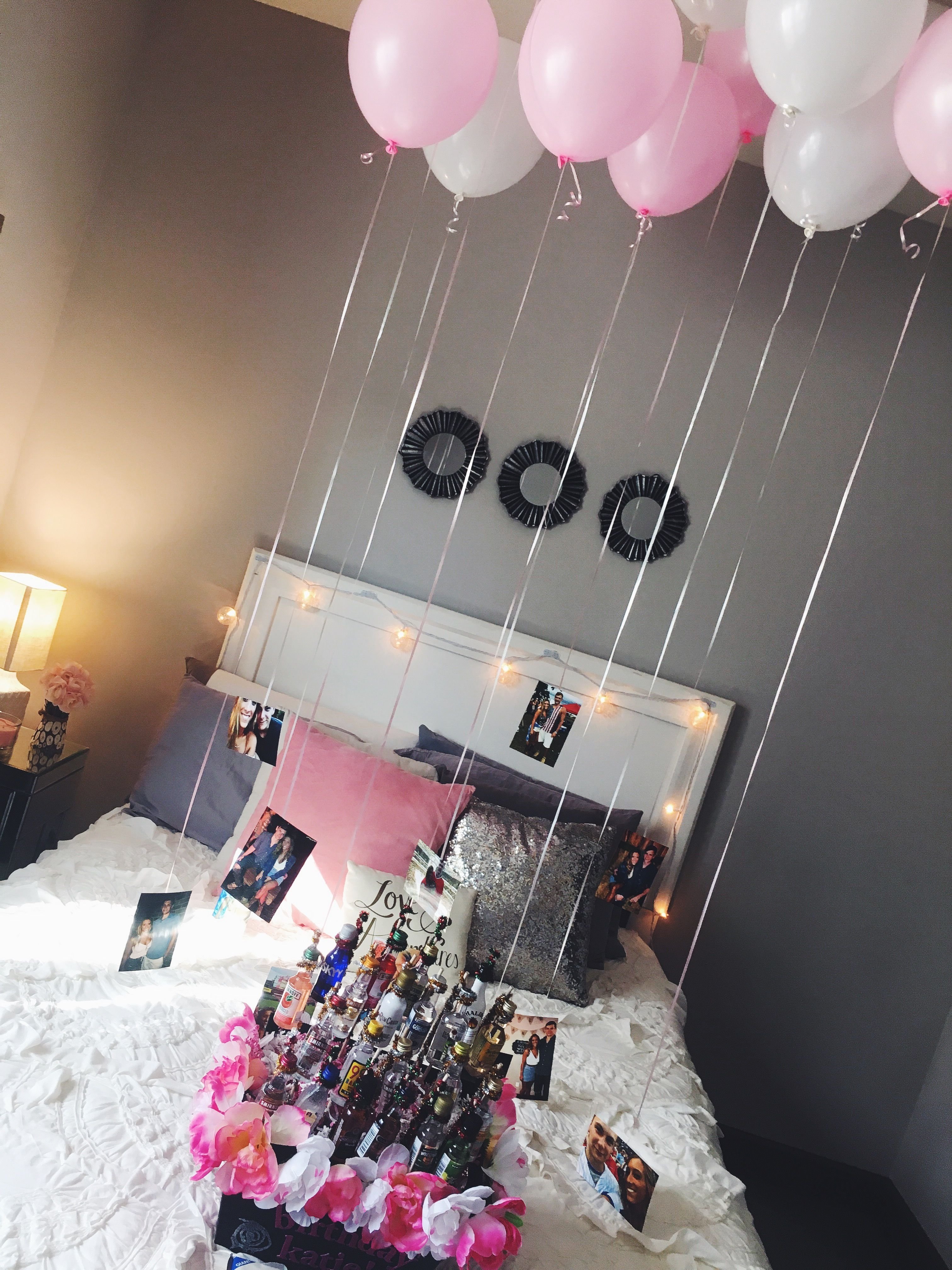 10 Famous Ideas To Surprise Your Girlfriend easy and cute decorations for a friend or girlfriends 21st birthday 6 2022