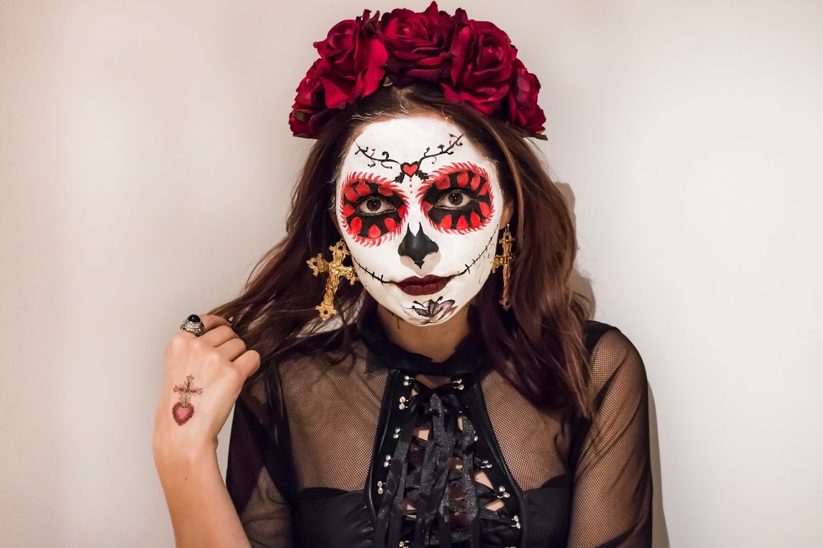 10 Lovable Day Of The Dead Makeup Ideas easy day of the dead makeup tutorial whitneys wonderland 2023