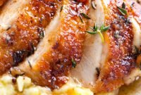 easy pan roasted chicken breasts with thyme