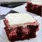 easy red velvet poke cake | w/ cream cheese filling &amp; best ever