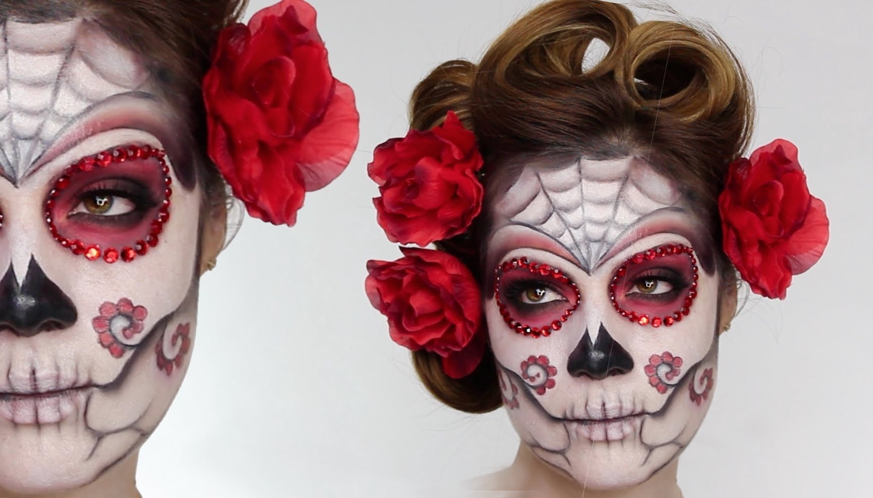10 Lovable Day Of The Dead Makeup Ideas easy sugar skull day of the dead makeup tutorial for halloween 2023