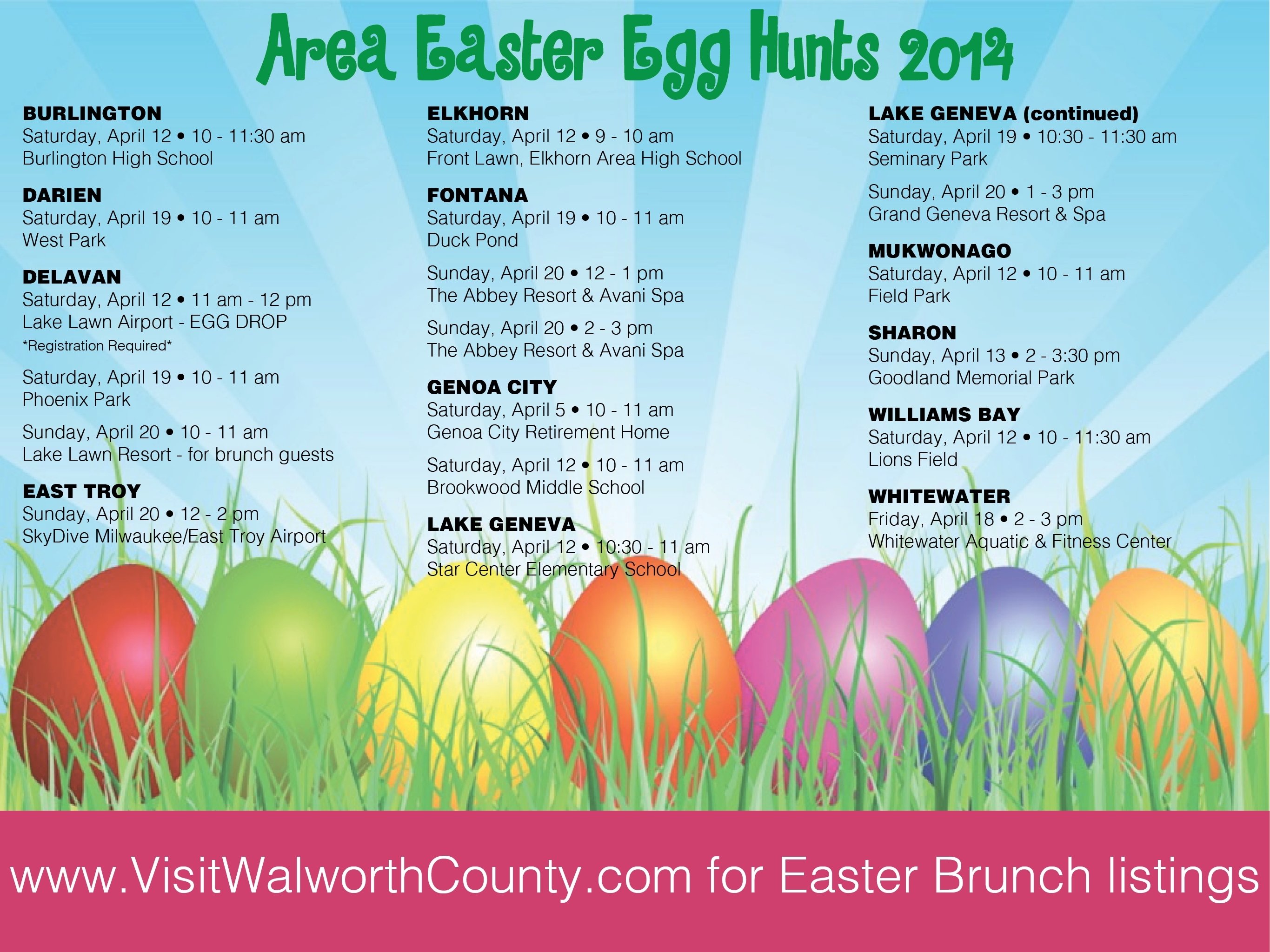 Eggs Cellent Fun In Walworth County Easter Egg Hunts 2014 