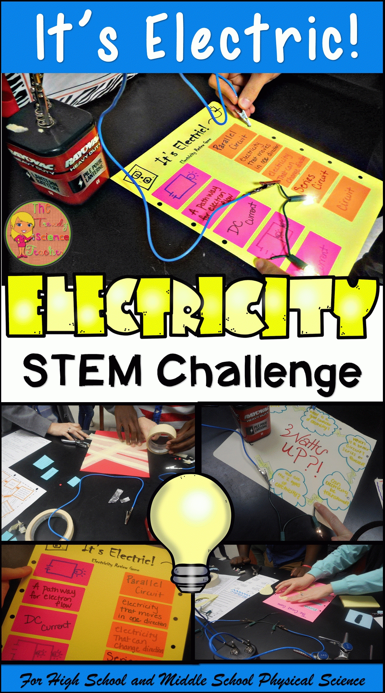 10 Wonderful Stem Project Ideas For Middle School electricity stem challenge build a game using circuits physical 2022