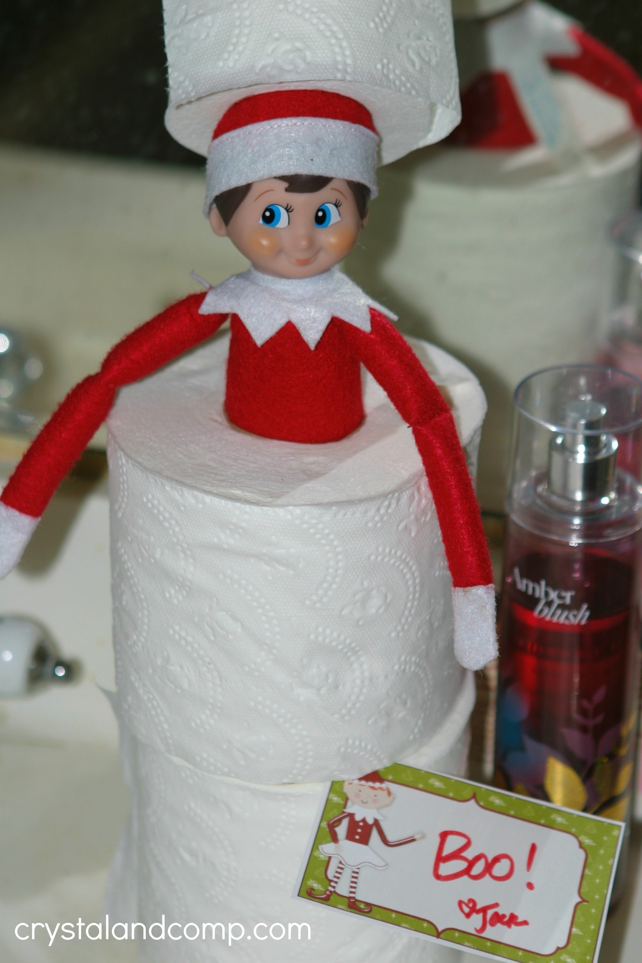10 Pretty Ideas For Elf On A Shelf elf on the shelf ideas using toilet paper 7 2022