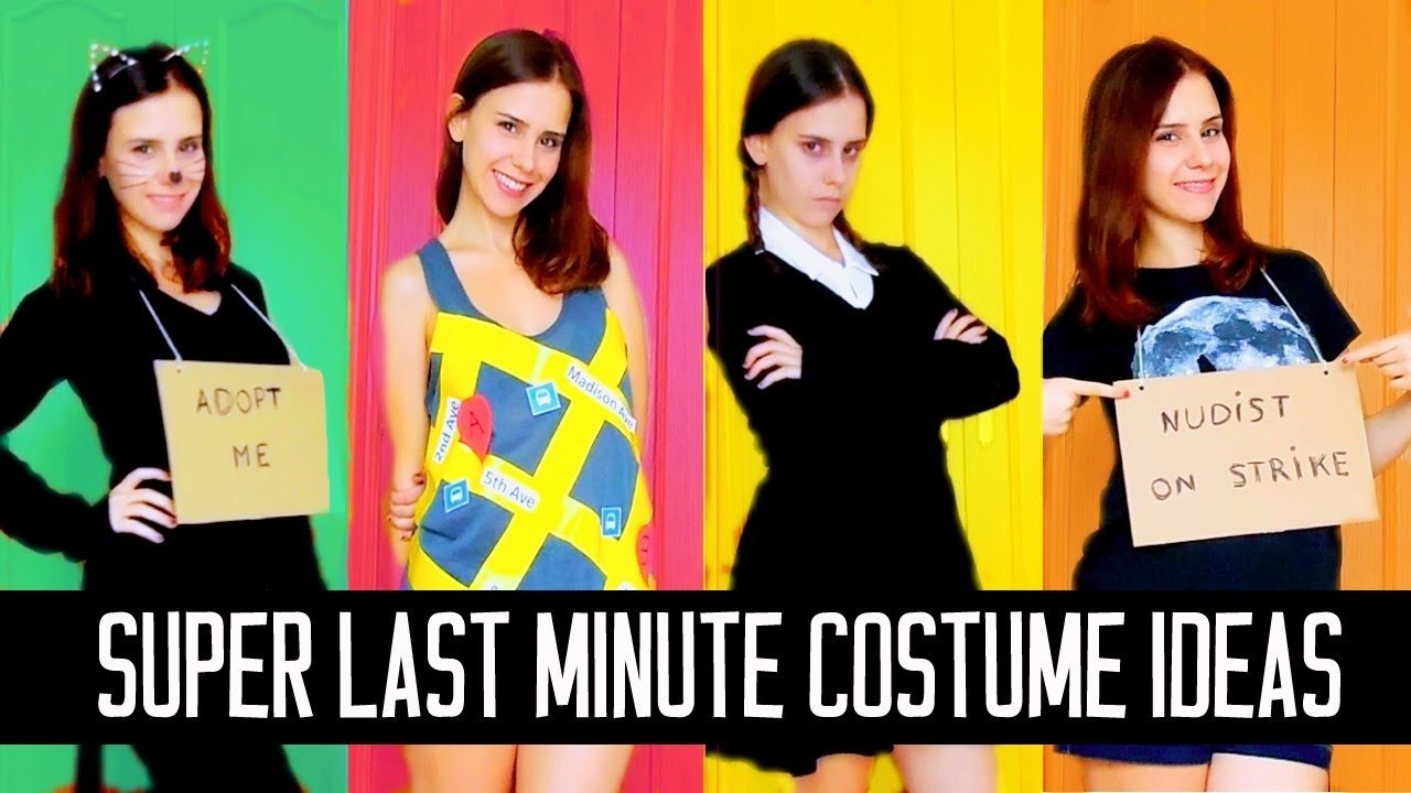 10 Attractive Last  Minute  Homemade  Halloween  Costume  Ideas  