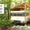 family living off grid in camper trailer &amp; tree house style studio