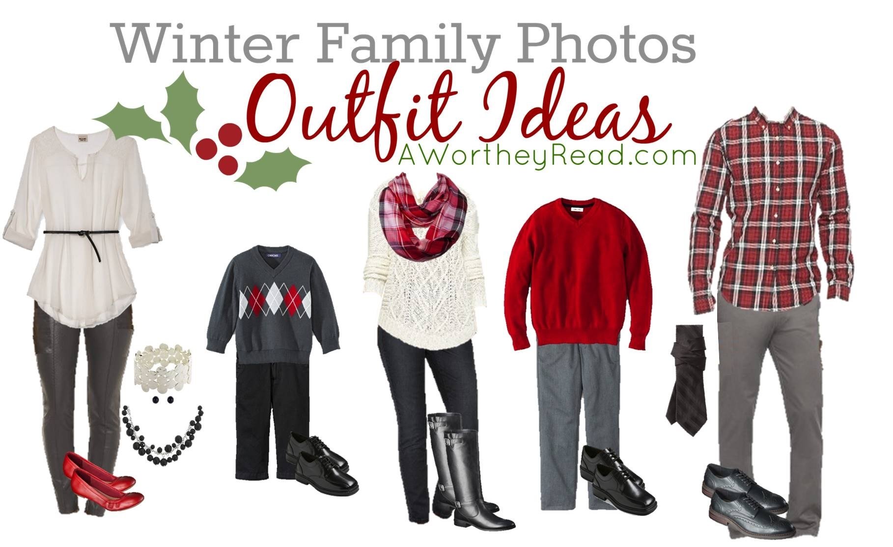 10 Stunning Family Christmas Photo Outfit Ideas family photo outfit ideas red white black fall family photos 2023