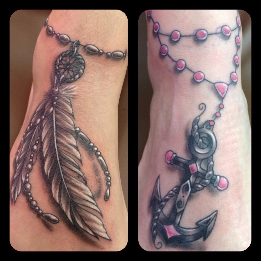 10 Unique Neck Tattoo Cover Up Ideas feather anklet tattoo cover up idea left pic tattoos 2022