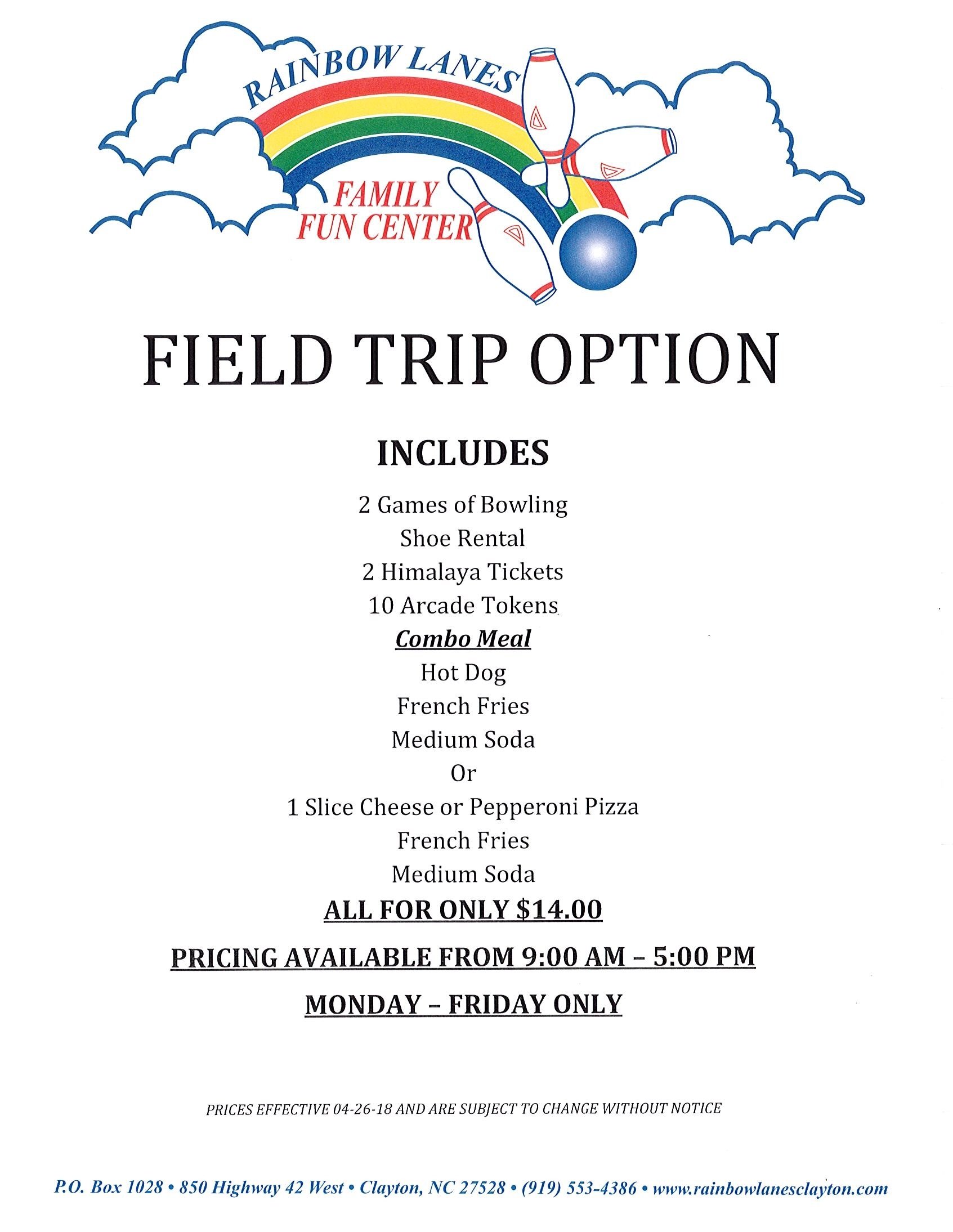 10 Most Recommended Field Trip Ideas For Elementary Students field trip ideas for kids rainbow lanes clayton nc 2022