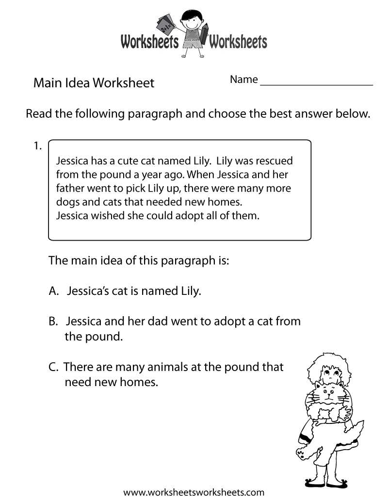 10 Perfect Main Idea Worksheets 4Th Grade finding the main idea worksheet printable main idea pinterest 10 2023