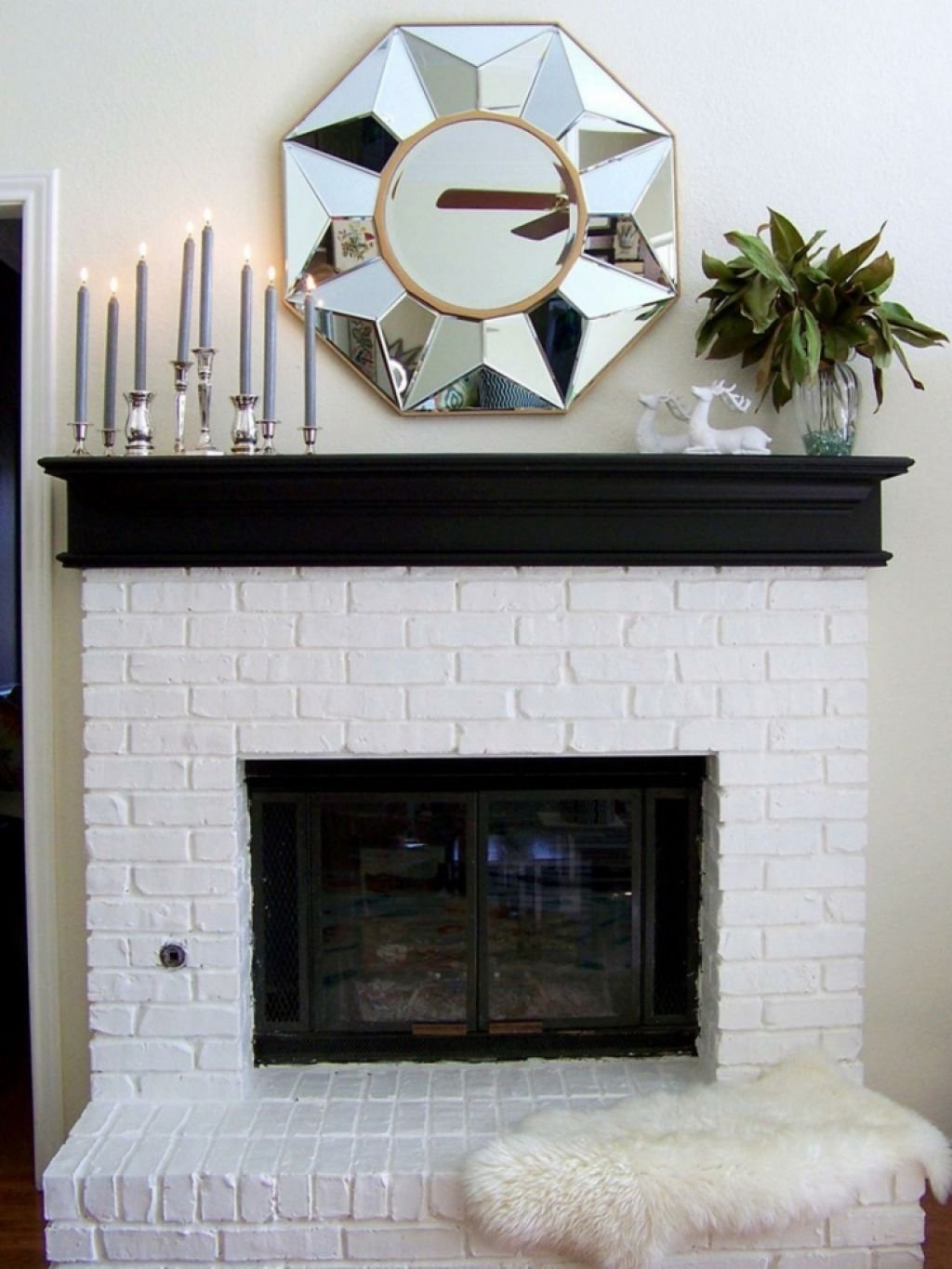 10 Unique Ideas For Decorating A Mantel fireplace with painted black mantel fireplace mantel mantels and 2022