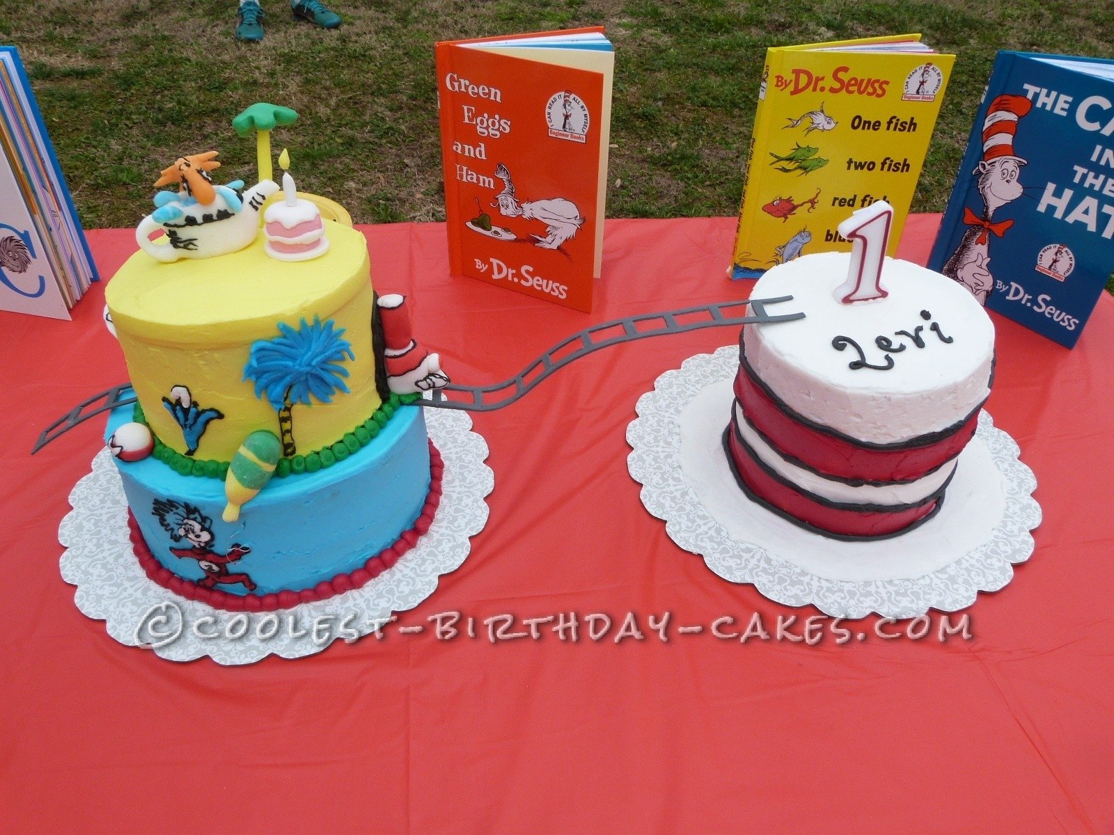 10 Wonderful Dr Seuss 1St Birthday Ideas first birthday dr seuss hodge podge cake with cat in the hat smash 2022