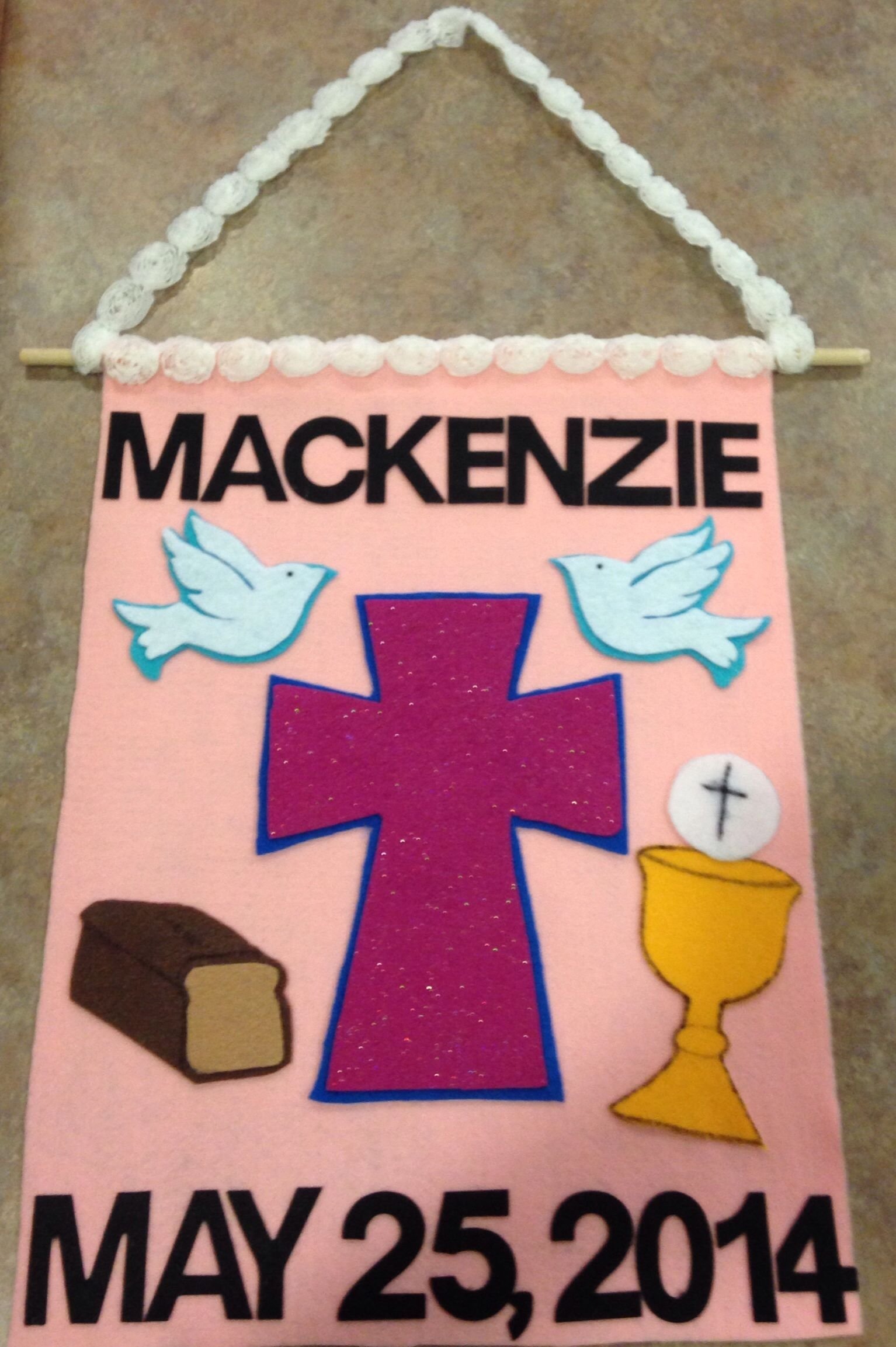 10 Stylish First Holy Communion Banner Ideas first holy communion banner no kit kenzie pinterest communion 2022