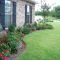flower bed designs for front of house | use shrubs /small trees to