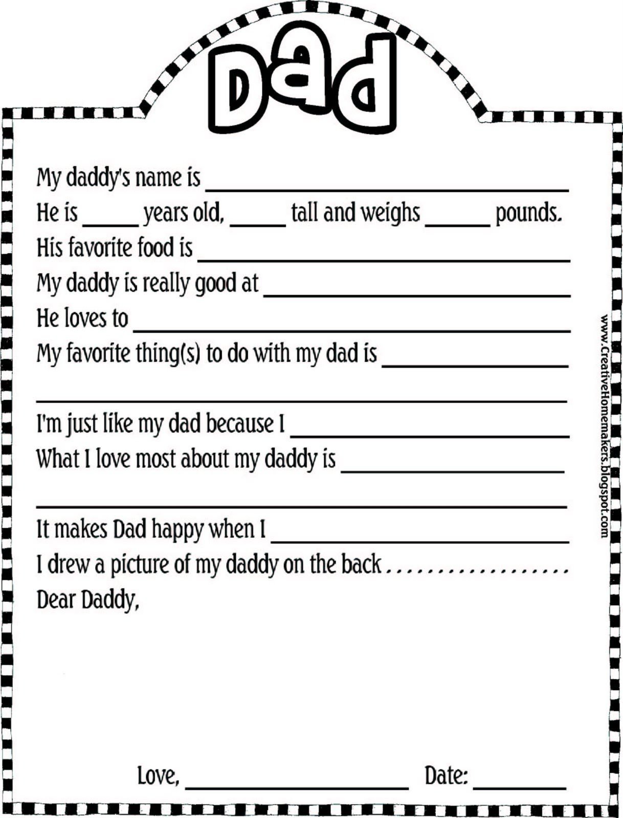 10 Wonderful Fathers Day Ideas For Kids free fathers day printable from the creative homemaker fathers 2022