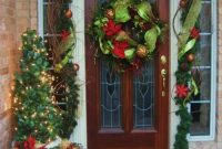 front door christmas decorations, front door christmas decorating