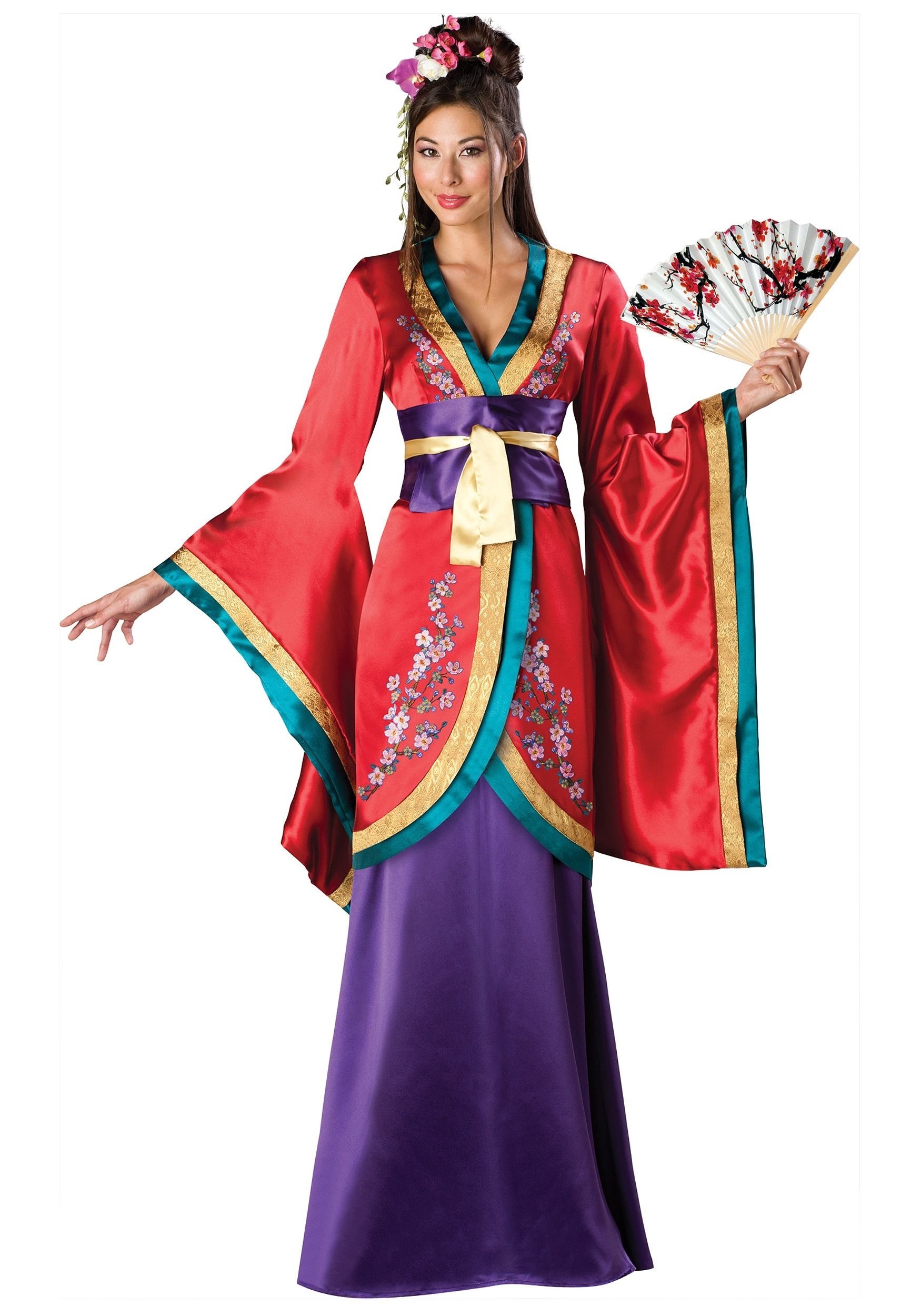 10 Lovable Around The World Costume Ideas geisha oriental chinese japanese adult women halloween costume 2022