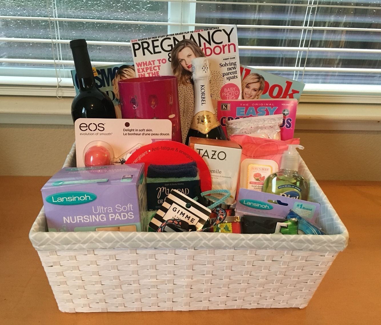 10 Most Recommended Gift Ideas For A New Mom gift basket ideas for new mom very cute besides the champagne 3 2022