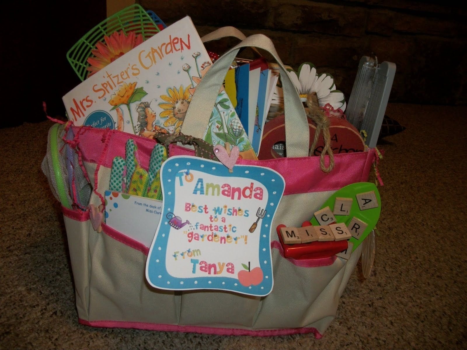 10 Attractive Gift Ideas For Student Teachers gift for student teacher intern garden bag full of stuff along with 2022