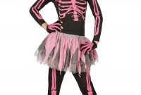 girls pink punk skeleton costume - halloween costume ideas 2016