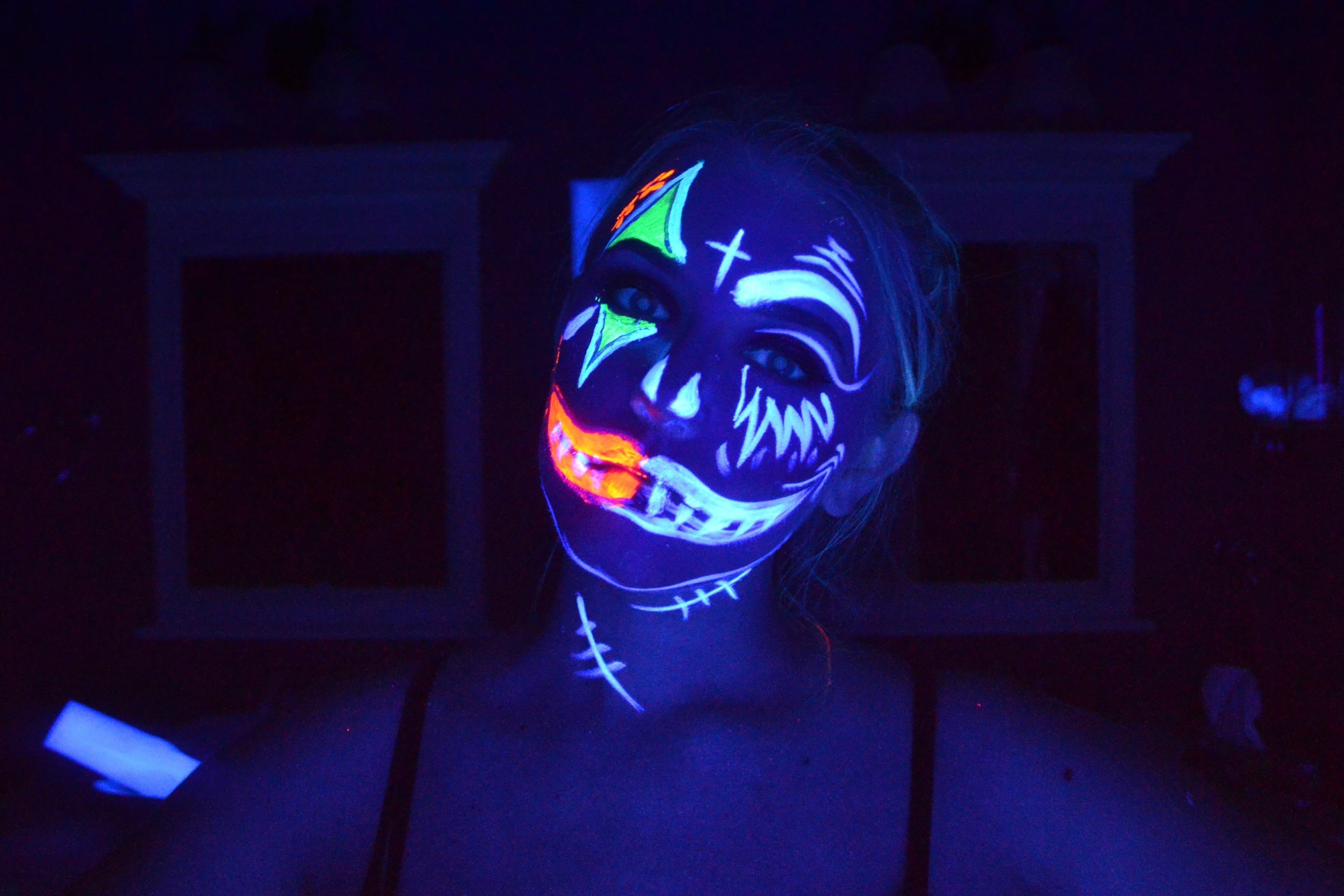 10 Fashionable Glow In The Dark Makeup Ideas glow in the dark clown makeup tutorial youtube 2022