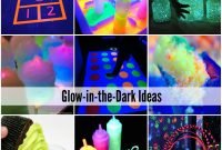 glow-in-the-dark games, activities and food | fêtes, activité et fluo